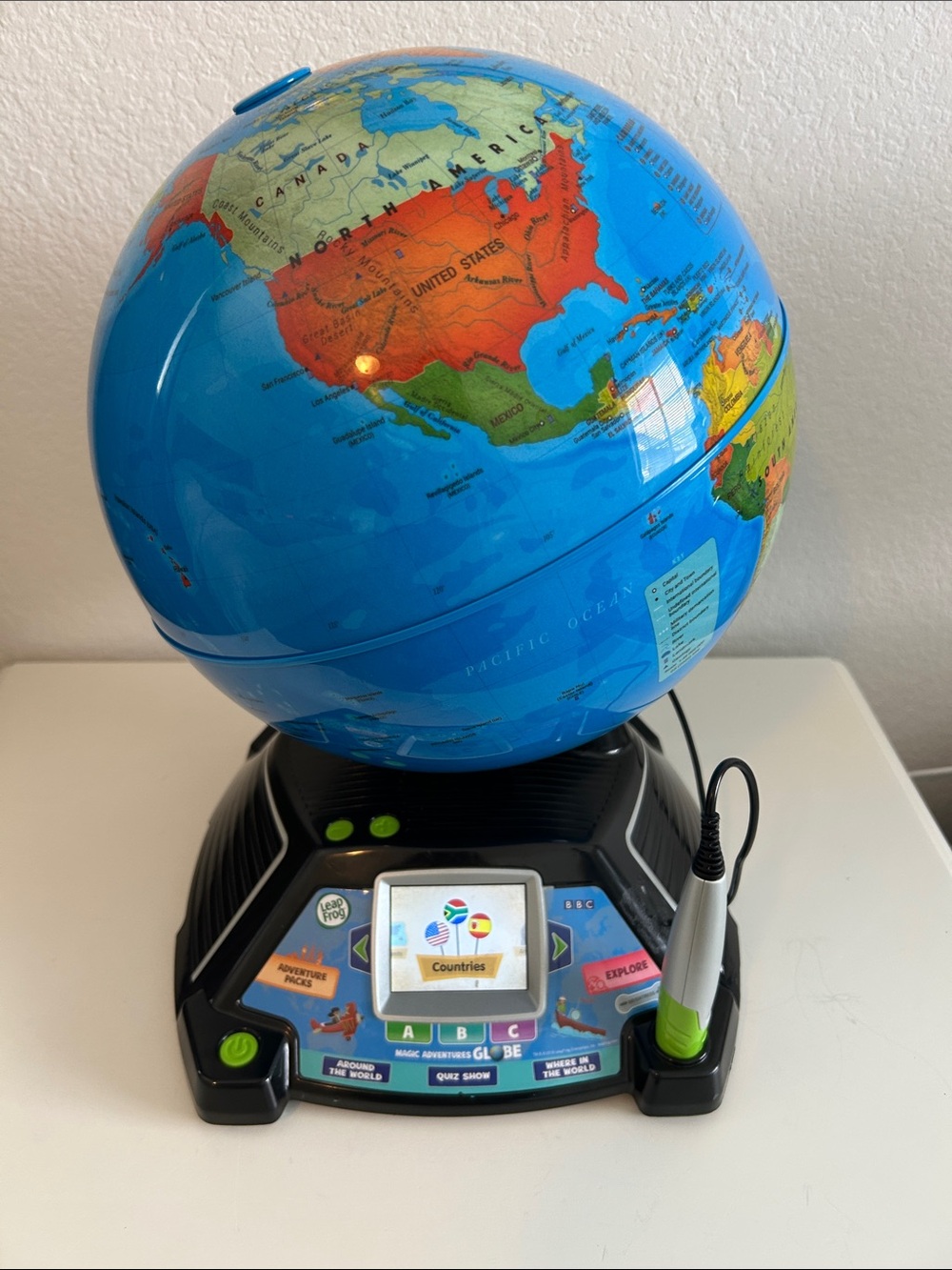 LeapFrog Interactive Talking World Globe Magic Adventures Kids Education Toy